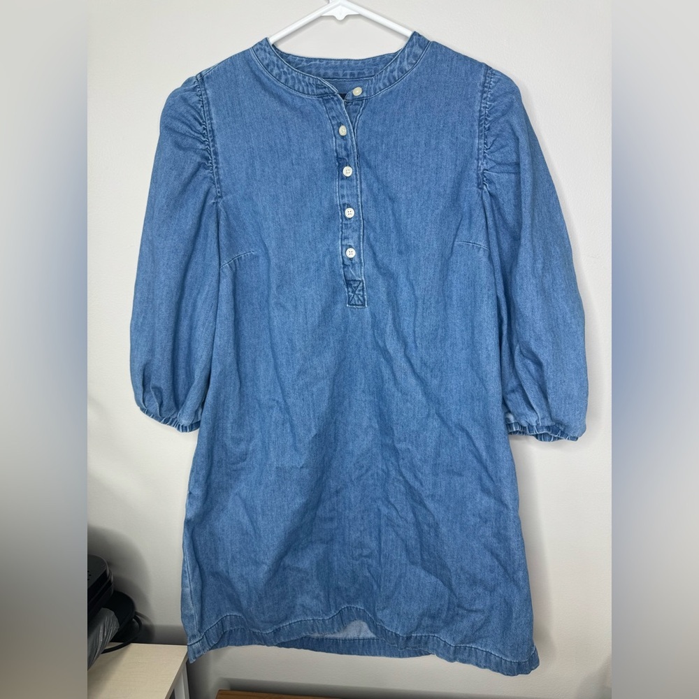 GAP Light Blue Denim dress - Picture 1 of 4